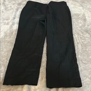 J crew Kate straight leg linen pant in black